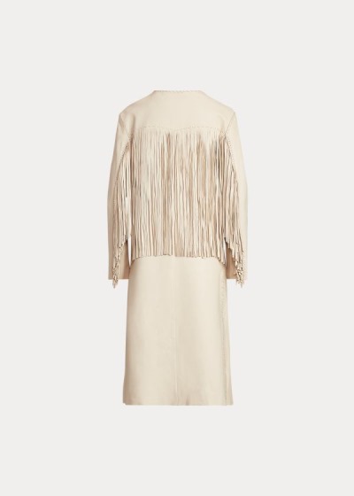 Women's Polo Ralph Lauren Fringe Lambskin Coat | 798604VXH